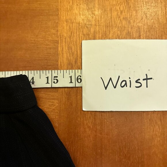 Donna Karen NWT Black Pin stripe midi pencil Skirt 8 - Picture 3 of 7